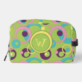 Trousse De Toilette Cercles verts funky (Verso)
