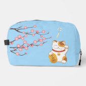 Trousse De Toilette Chat chanceux japonais, Calico Maneki Neko (Recto)