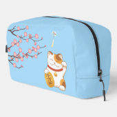 Trousse De Toilette Chat chanceux japonais, Calico Maneki Neko (Coin droit)