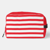 Trousse De Toilette Chat dans le Casquette | Texte en bande rouge et b (Verso)