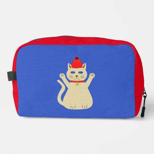 Trousse De Toilette Chat de Noël mignon (Recto)