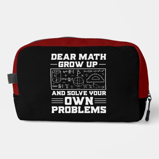 Trousse De Toilette Cher Math, Résolvez Vos Problèmes ! (Recto)