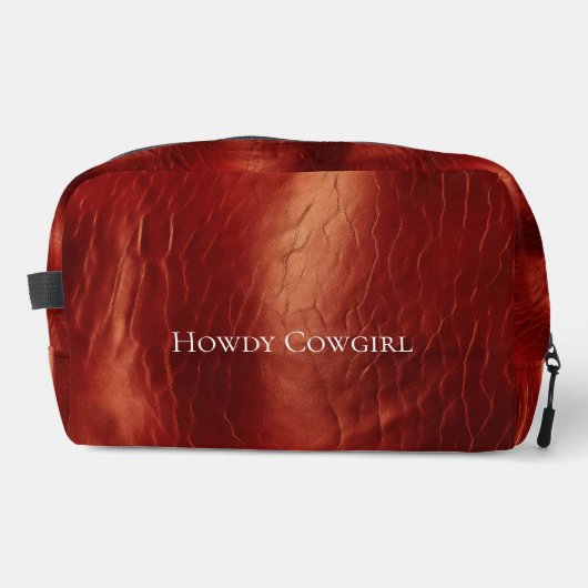 Trousse De Toilette Cherry Brown texturé (Recto)