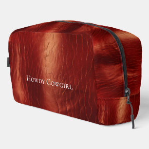 Trousse De Toilette Cherry Brown texturé