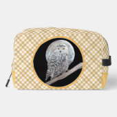 Trousse De Toilette Chevêche des neiges et peinture de lune Oiseaux sa (Verso)