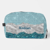Trousse De Toilette Chic girly turquoise menthe vert parties scintilla (Recto)