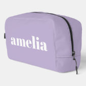 Trousse De Toilette Chic Lavande Violet Monogramme (Coin droit)