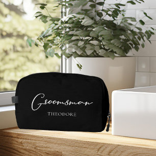 Trousse De Toilette Chic Mariage noir blanc moderne