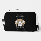 Trousse De Toilette Chien frais avec Bubblegum mignon Beagle amusant (Recto)