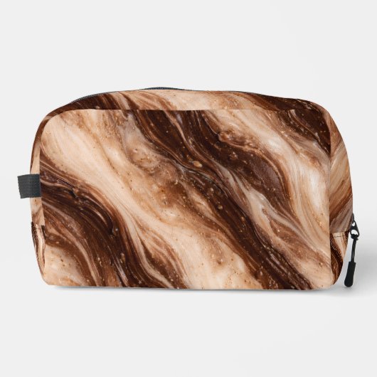 Trousse De Toilette Chocolate Milkshake Marble Texture (Recto)
