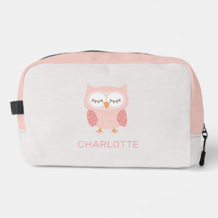 Trousse De Toilette 'Chouette rose', filles customisées mignonnes et c