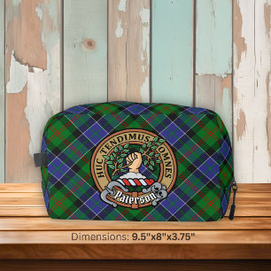 Trousse De Toilette Cimier du clan Paterson sur tartan