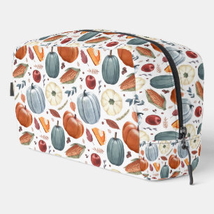 Trousse De Toilette Citrouilles d'automne et feuilles d'automne Motif