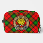 Trousse De Toilette Clan Kerr Crest sur Tartan (Recto)