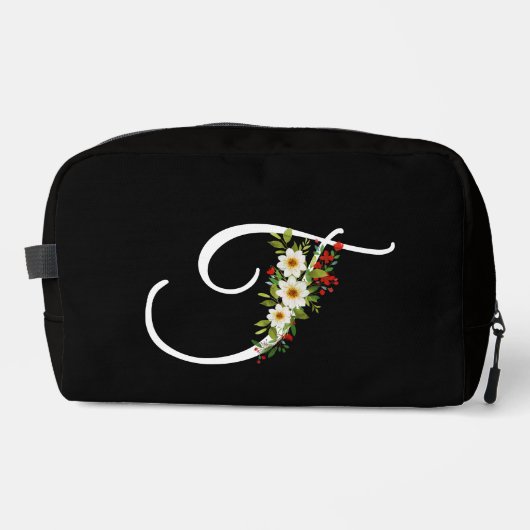 Trousse De Toilette Classic monogram  initial red flower mother gift (Recto)