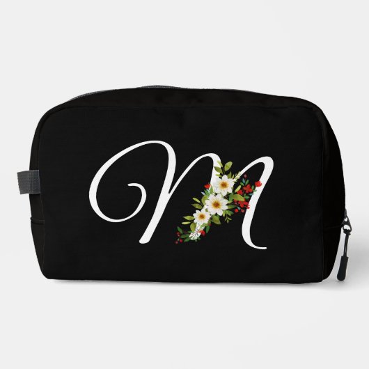 Trousse De Toilette Classic monogram  initial red flower mother gift (Recto)