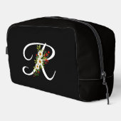 Trousse De Toilette Classic monogram initial red flower mother gift (Coin droit)