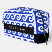 Trousse De Toilette Clé de méandre grecque, Clé de vague, Bleu, Votre  (Coin droit)