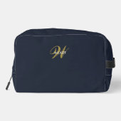 Trousse De Toilette Clean Navy Blue Gold Monogram Accessories (Verso)