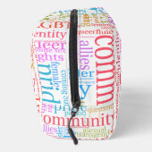 Trousse De Toilette Cloud de mot communautaire LGBTQ+ SlipperyJoe (Droite)