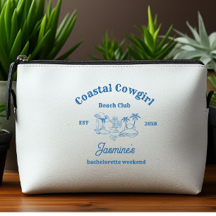 Trousse De Toilette Coastère cowgirl Blue Ocean Bachelorette week-end
