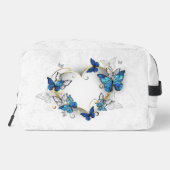 Trousse De Toilette Coeur bijoux avec papillons Morpho (Verso)