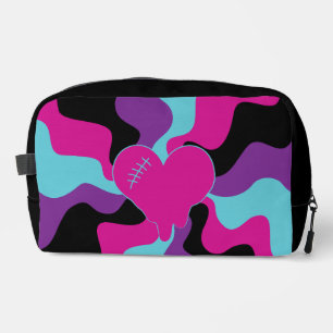 Trousse De Toilette Cœur qui fond - Rose, Violet, Bleu et Noir