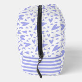 Trousse De Toilette Coeurs mignons pourpres - Monogramme (Droite)