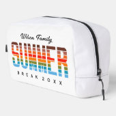 Trousse De Toilette Colorful Family Summer Sunset Beach Gathering (Coin droit)