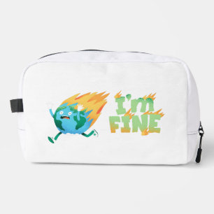 Trousse De Toilette Conception drôle de changement climatique Terre «