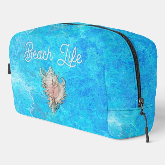 Trousse De Toilette Conch Shell "Beach Life" (Coin droit)
