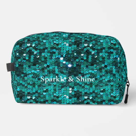 Trousse De Toilette Confetti turquoise de Glam Vert (Recto)