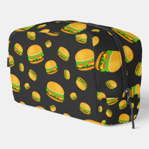 Trousse De Toilette Cool et amusant hamburger motif gris foncé