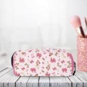 Trousse De Toilette Coquette fille rose Motif Monogramme Nom