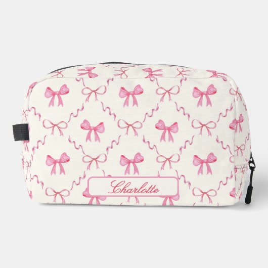 Trousse De Toilette Coquette rose Bow (Recto)