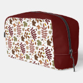 Trousse De Toilette Couleurs tombées du Motif Feuille tombées sur blan (Coin droit)