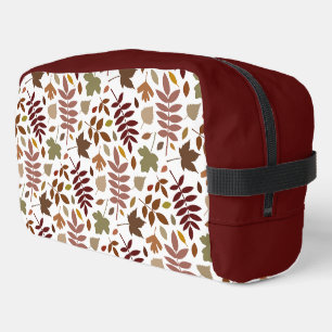 Trousse De Toilette Couleurs tombées du Motif Feuille tombées sur blan