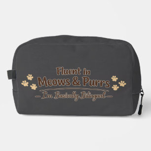 Trousse De Toilette Courant en miaulements et ronronnements Cadeau drô