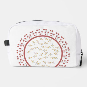 Trousse De Toilette Couronne florale élégante Monogramme rond personna
