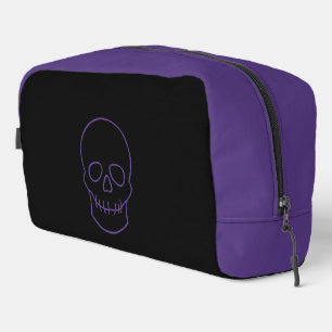 Trousse De Toilette Crâne en violet et noir