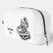 Trousse De Toilette Crâne - Tête diabolique avec serpent (Coin droit)