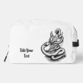Trousse De Toilette Crâne - Tête diabolique avec serpent (Verso)