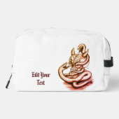 Trousse De Toilette Crâne - Tête diabolique avec serpent (Verso)