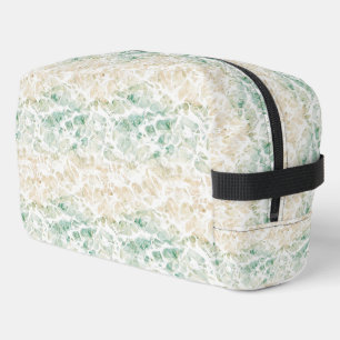 Trousse De Toilette Crème Verte Abstraite Jade