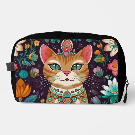Trousse De Toilette Crowned Bejewelled Cat (Recto)