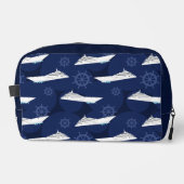 Trousse De Toilette Cruising Cruise Ship Personalised Blue and White (Recto)