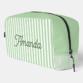 Trousse De Toilette Custom Bridesmaid Striped Cosmetic Bag (Coin droit)
