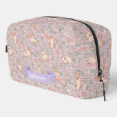 Trousse De Toilette Cute Chat Kitten Purple Floral Motif (Coin droit)