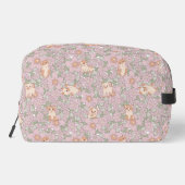 Trousse De Toilette Cute Chat Kitten Purple Floral Motif (Verso)