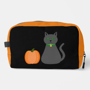 Trousse De Toilette Cute Halloween Chat et Citrouille
